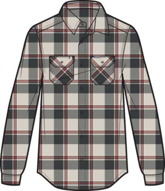 Columbia Columbia Flare Gun Stretch Flannel Shirt - Men's Dark Stone Trails Edge Plaid Medium