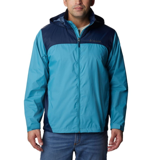 Columbia Glennaker Lake Rain Jacket – Mens Shasta/Collegiate Navy Extra Large
