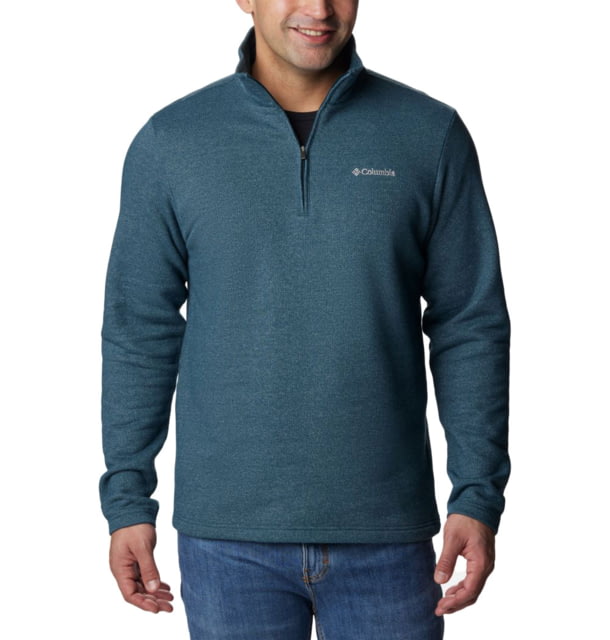 Columbia Great Hart Mountain III Half Zip Sweatshirt - Mens Night Wave Heather Extra Large