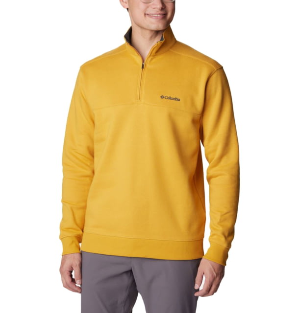 Columbia Hart Mountain II Half Zip Sweatshirt - Mens Raw Honey Medium  HoneyM