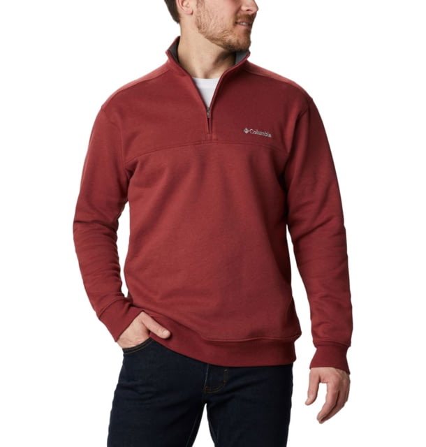 Columbia Hart Mountain II Half Zip Sweatshirt - Mens Red Jasper Small  JasperS