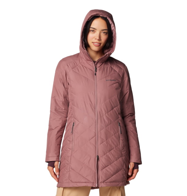 Columbia Heavenly Long Hooded Jacket - Women's Fig M