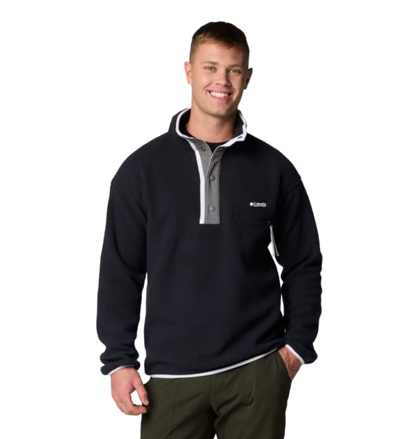 Columbia Columbia Helvetia II Half Snap Fleece - Men's Black Medium