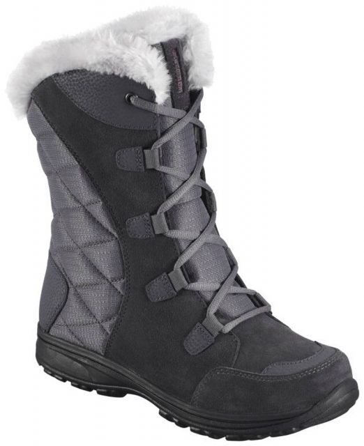 Columbia Ice Maiden II Winter Boot - Women's-Shale/Dark Raspberry-Medium-8.5