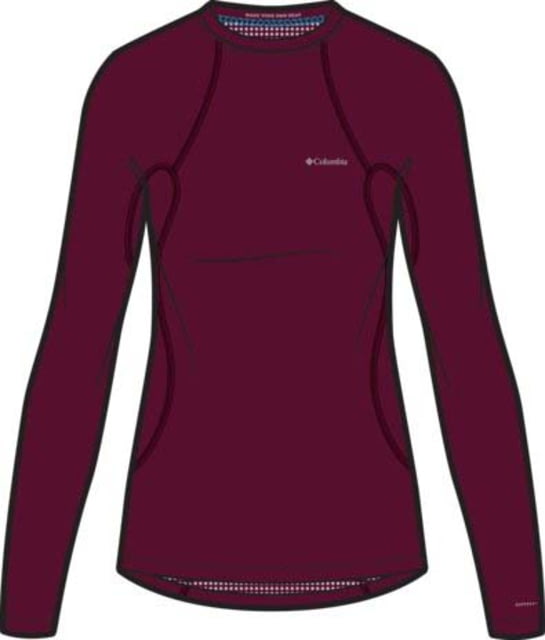 Columbia Columbia Midweight Stretch Long Sleeve Top - Women's Rich Wine Medium