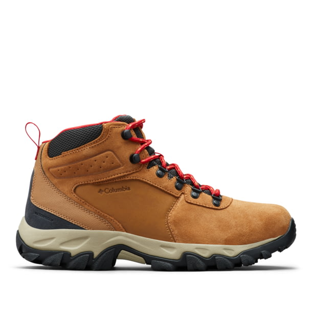 Columbia Newton Ridge Plus II Suede Waterproof Hiking Boot - Men's Elk/Mountain Red 10.5