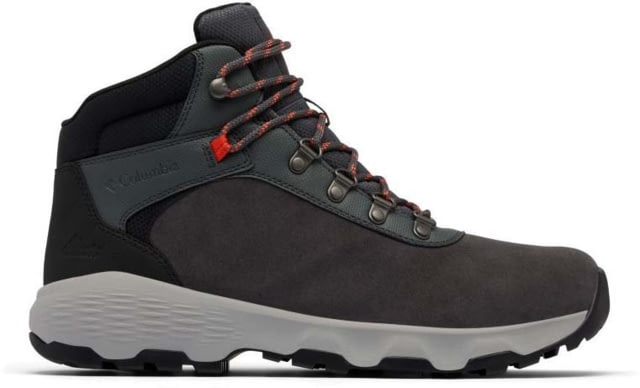 Columbia Newton Wander Boots - Men's Dark Grey/Red Quartz
