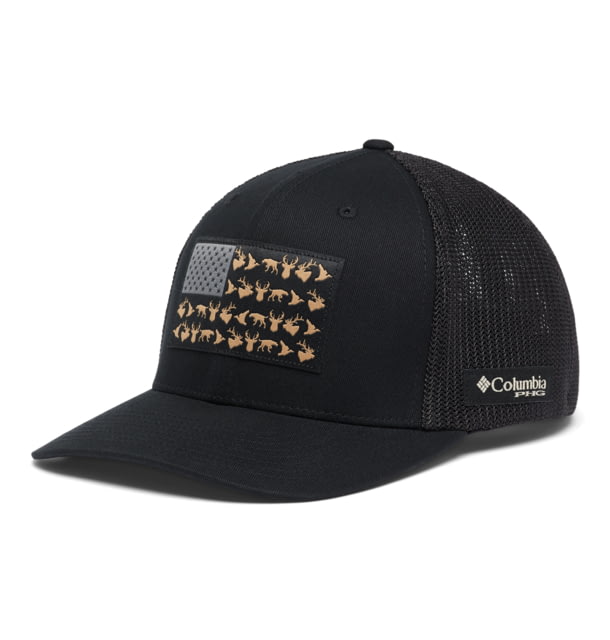 Columbia PHG Game Flag Mesh Ball Cap Black XXL