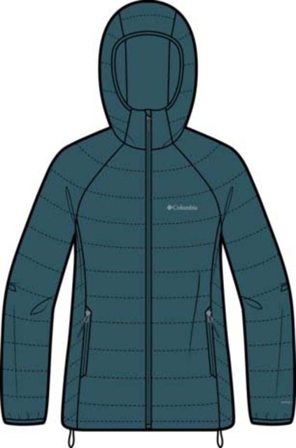 Columbia Columbia Powder Lite II Hooded Jacket - Women's Everblue Medium