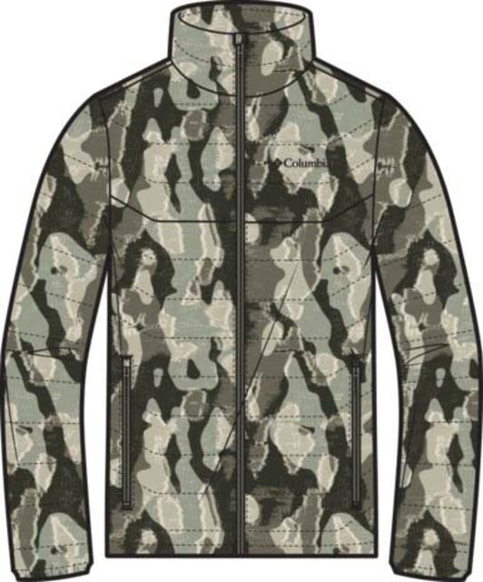 Columbia Columbia Powder Lite II Printed Jacket - Men's Stone Green Treebark Print Medium