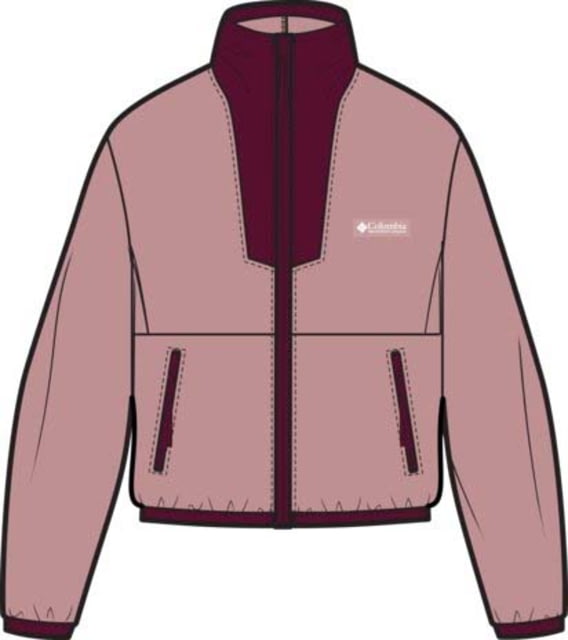 Columbia Columbia Sequoia Grove Full Zip Fleece Jacket - Women's Eraser Pink/Rich Wine Extra Small