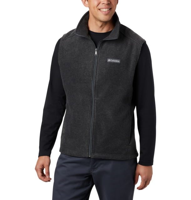 Columbia Steens Mountain Fleece Vest - Men's Charcoal Heather S