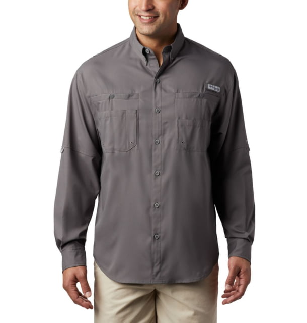 Columbia Tamiami II Long Sleeve Shirt - Mens City Grey Extra Large  GreyXL