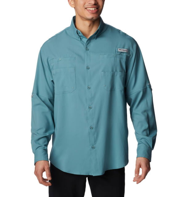 Columbia Tamiami II Long Sleeve Shirt - Mens Tranquil Teal Large  TealL