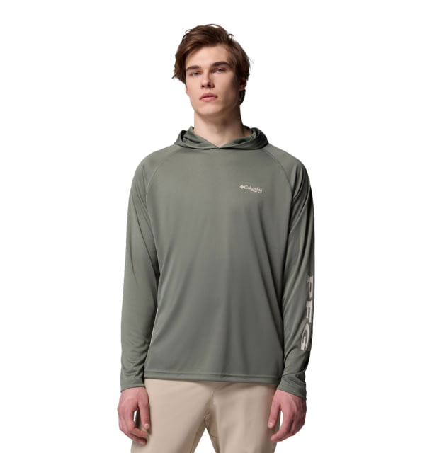 Columbia Columbia Terminal Tackle Hoodie - Men's Cypress/Dark Stone Logo Extra Large