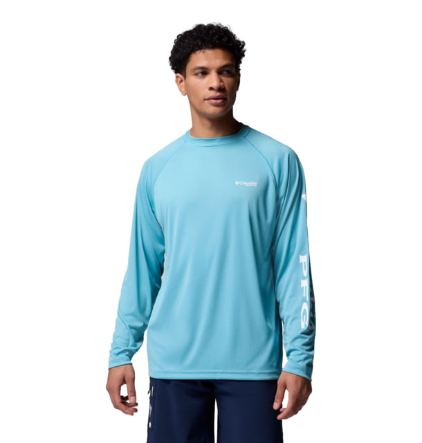 Columbia Columbia Terminal Tackle Long Sleeve Shirt - Men's Vintage Blue/White Logo Medium