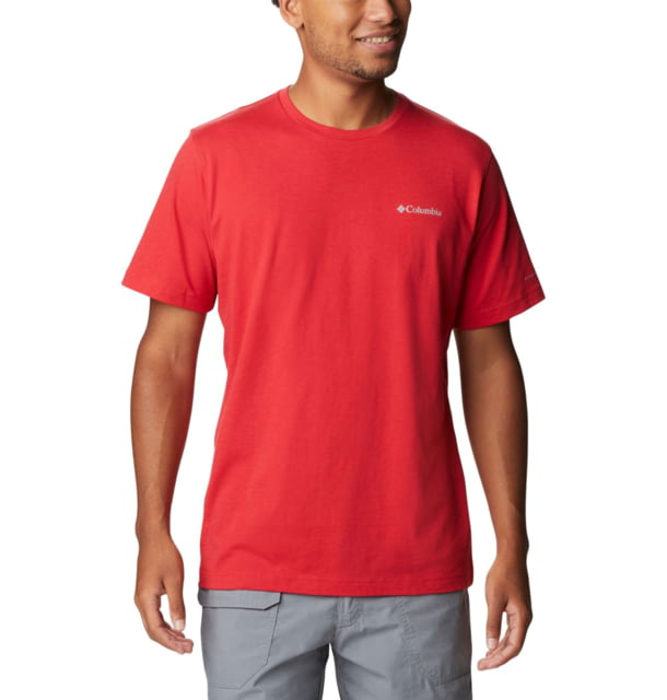 Columbia Thistletown Hills Short Sleeve Shirt - Mens Mountain Red Small  Mountain RedS
