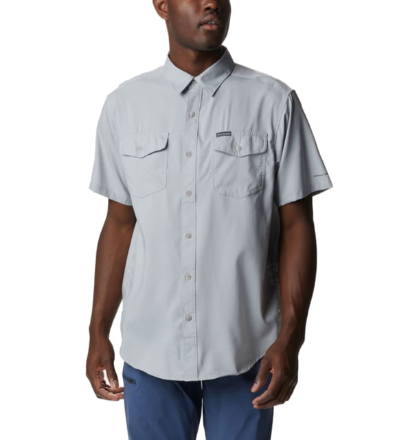 Columbia Utilizer II Solid Short Sleeve Shirt - Mens Columbia Grey Large