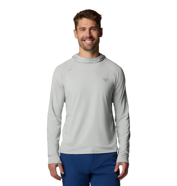 Columbia Wild Cast Sun Hoodie - Men's Cool Grey XXL