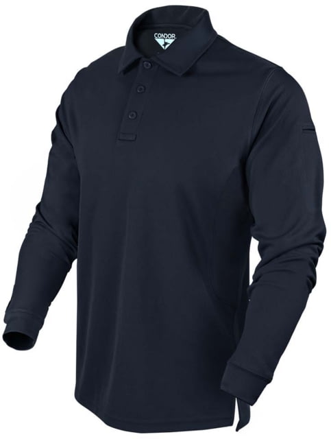 Condor Outdoor Performance Long Sleeve Polo Navy Blue L