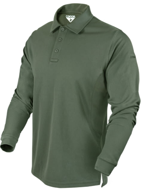 Condor Outdoor Performance Polo Long Sleeve Large Olive Drab