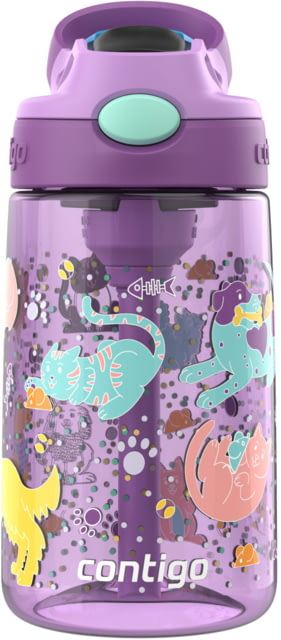 Contigo Asclnbl PP Bottle 14 oz Pansy Playful Pets 14