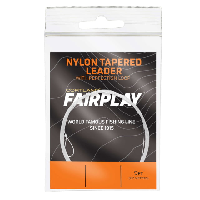 Cortland Line Fairplay Pro Nylon Tapered Leaders 9 Ft 3X 5.5lb Clear