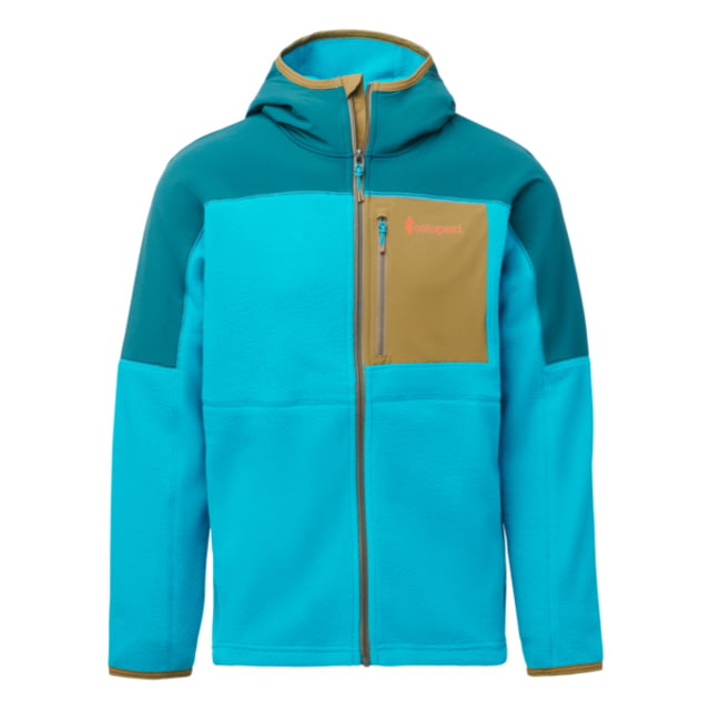 Cotopaxi Abrazo Hooded Full-Zip Fleece Jacket - Men's Deep Ocean & Mineral Blue Medium