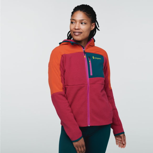 Cotopaxi Abrazo Hooded Full-Zip Fleece Jacket - Women's Canyon/Raspberry 2XL