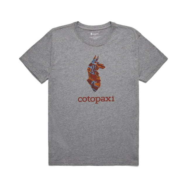 Cotopaxi Altitude Llama Organic T-Shirt - Mens Heather Grey 2XL
