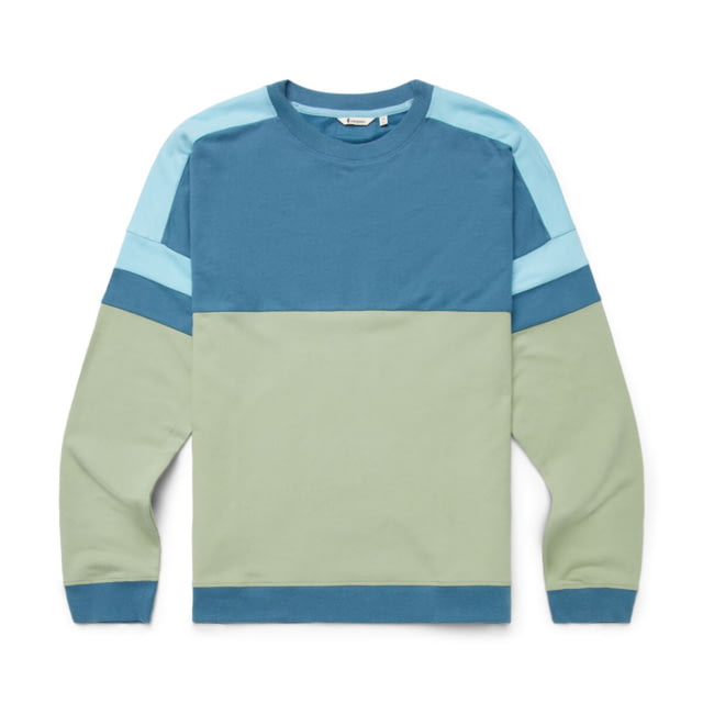 Cotopaxi Bandera Organic Sweatshirt - Mens Blue Spruce/Aspen Large