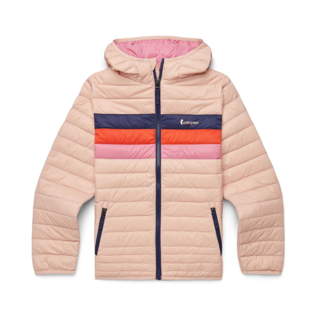 Cotopaxi Fuego Down Hooded Jacket - Kid's Rosewood Stripes Small