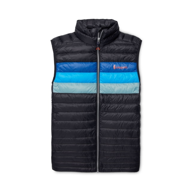 Cotopaxi Fuego Down Vest - Men's Black/Pacific Stripes Large