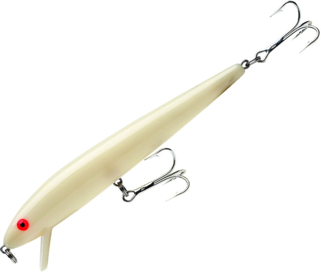 Cotton Cordell Red Fin Bait Floating 7in 1oz Bone with Orange Eye