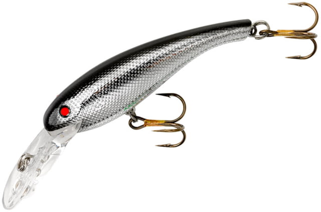 Cotton Cordell Wally Diver Crankbait 2 1/2in 1/4 oz Floating Chrome/Black Back