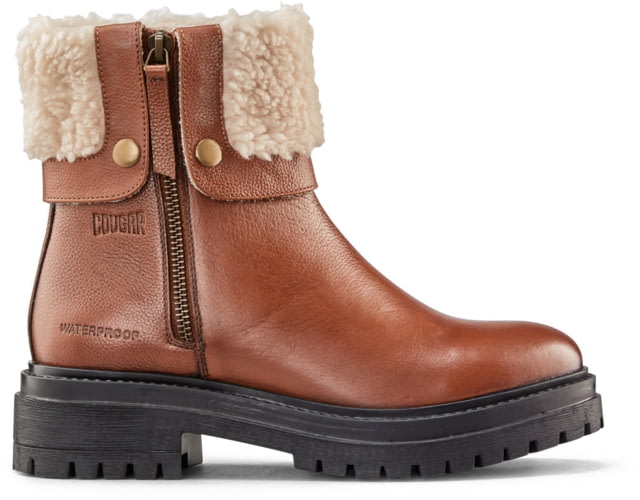 Cougar Vigo Leather Waterproof Winter Boots - Women's Cognac 9 US