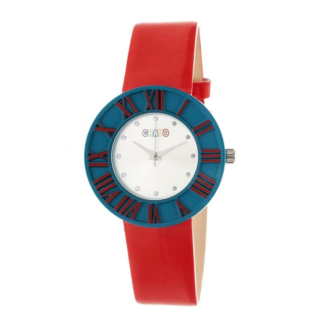 Crayo Prestige CR3100 Series Watch Teal/Red One Size