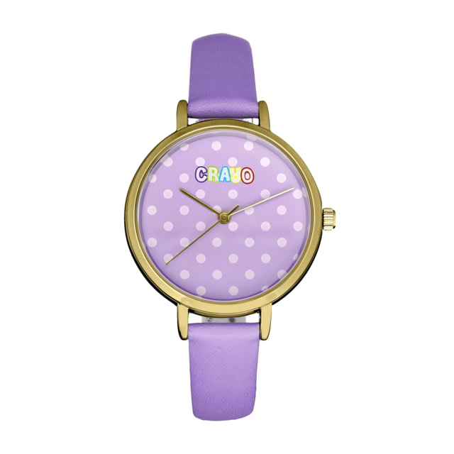 Crayo Dot Strap Watch Purple/Purple One Size