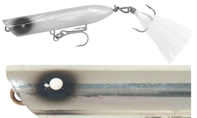 Creek Chub Striper Strike Topwater Fishing Popper 4 1/2in 3/4 oz Metallic