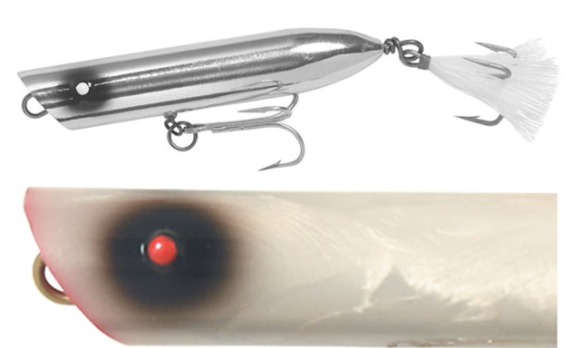 Creek Chub Striper Strike Topwater Fishing Popper 5in 2.125 oz Red Eye