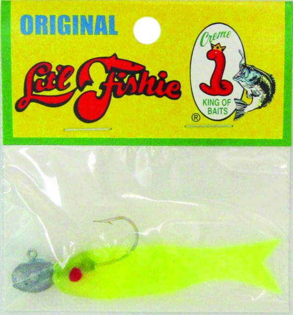 Creme Lures 0 Litl Fishie Minnow Minnow 1 0.5in Chartreuse