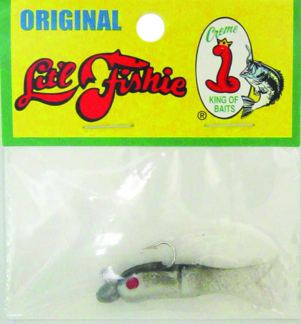 Creme Lures Litl Fishie Minnow Minnow 1 0.5in Pearl Gray