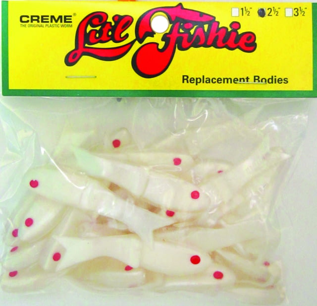 Creme Lures Litl Fishie Minnow Snack Pack Minnow 25 0.5in White Pearl