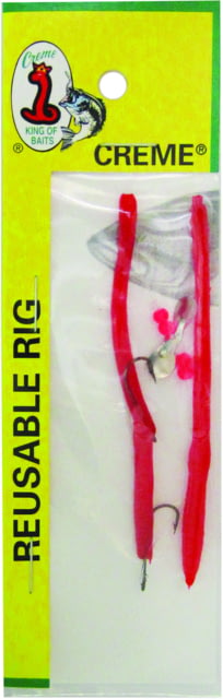 Creme Lures Midget Crawler Worm 1 0.5in Red