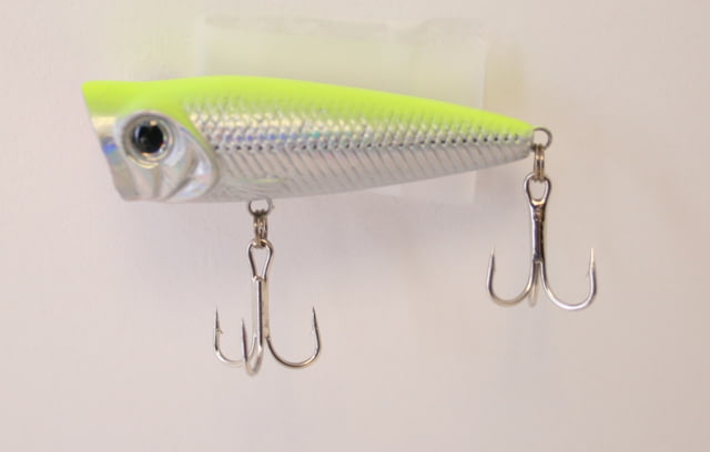 Creme Lures Ol' Big Mouth Popper Chartreuse Back 2in 1 per Pack