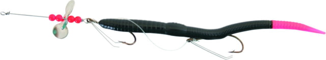 Creme Lures Scoundrel Rigged Worm 1 6in Black-Glow