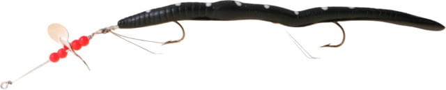 Creme Lures Scoundrel Rigged Worm 1 6in Black-White