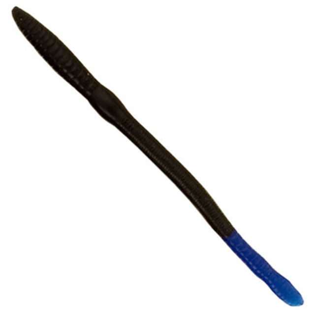 Creme Lures Scoundrel Worm 1 6in Black Blue Tail