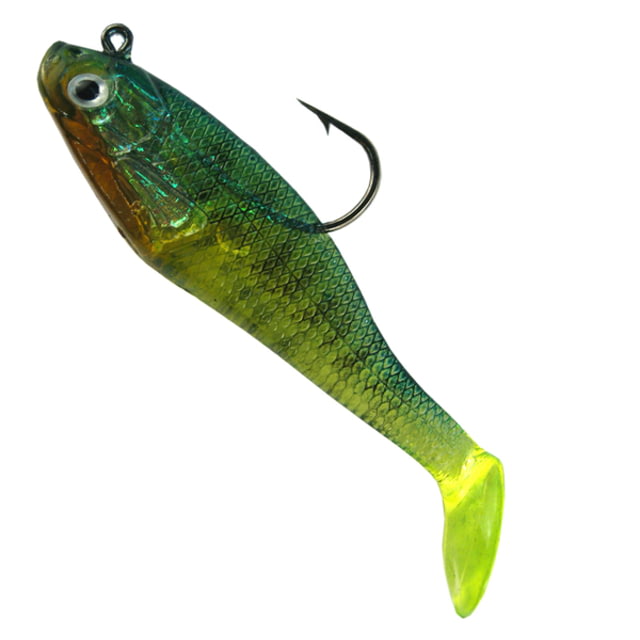 Creme Lures Spoiler Shad Bait w/Spiner Shad 1 3in Firetiger