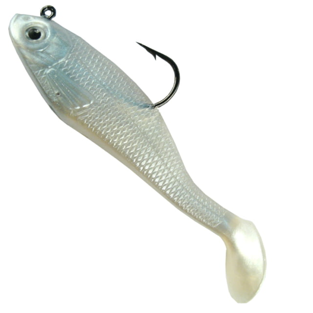 Creme Lures Spoiler Shad Bait w/Spiner Shad 1 3in Pearl